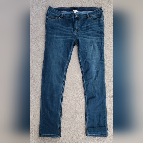 MATILDA JANE WOMEN'S JEANS Size 16 Mid Rise Skinny Leg Stretch Denim Blue - Picture 2 of 7